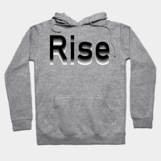 Black to White Rise Hoodie